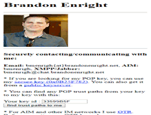 Tablet Screenshot of brandonenright.com
